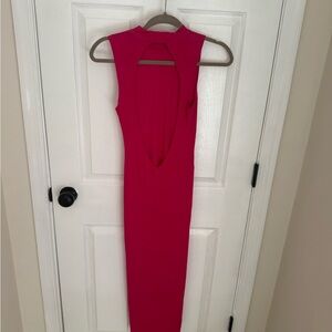 ALIX NYC Vibrant Pink Backless Dress